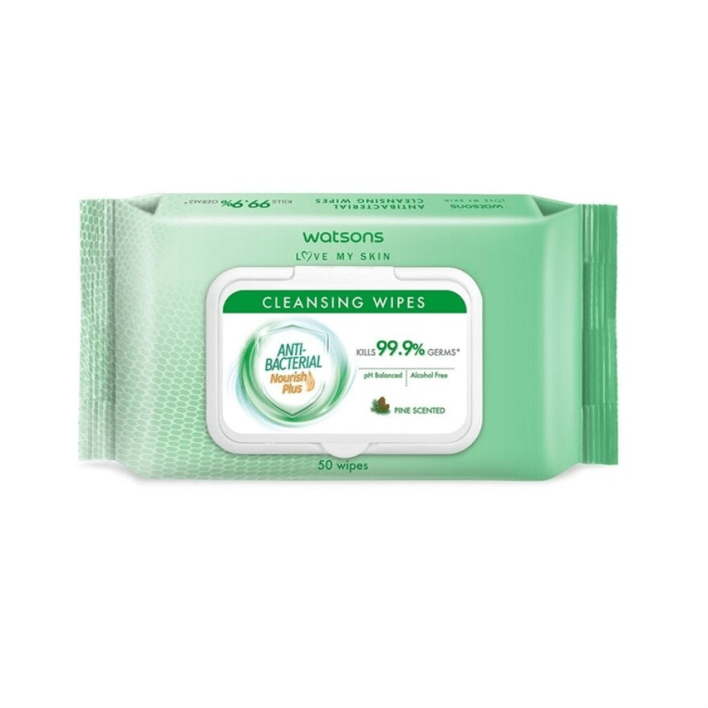 WATSONS Antibacterial Cleansing Wipes 50S Shopee Malaysia