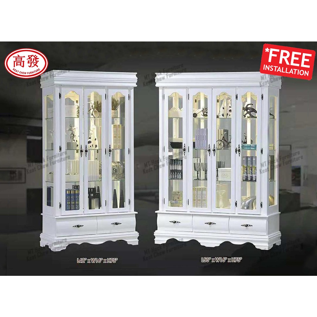 4 Door Display Full Height Hall Cornar Almari Hiasan Living Room