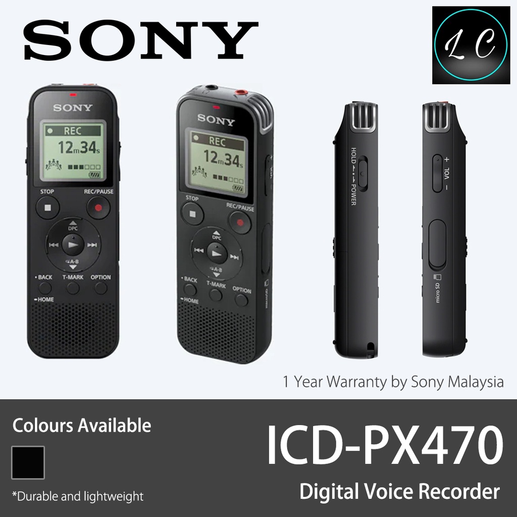 Sony ICDBX140 Mono Digital Voice Recorder BX Series PGMall