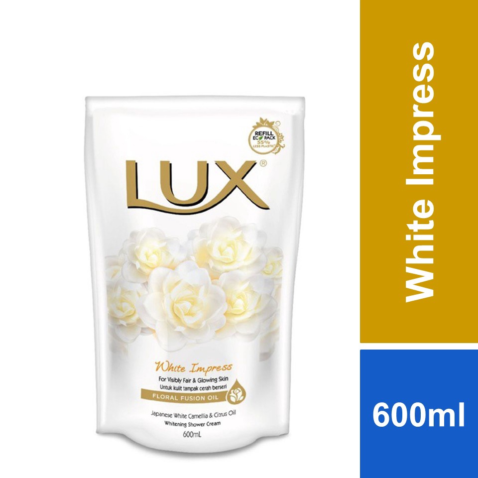 Lux Shower Gel White Impress Refill (600ml) Shopee Malaysia