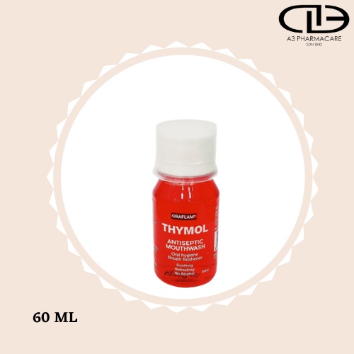 ORAFLAM THYMOL ANTISEPTIC MOUTHWASH 60ML Shopee Malaysia