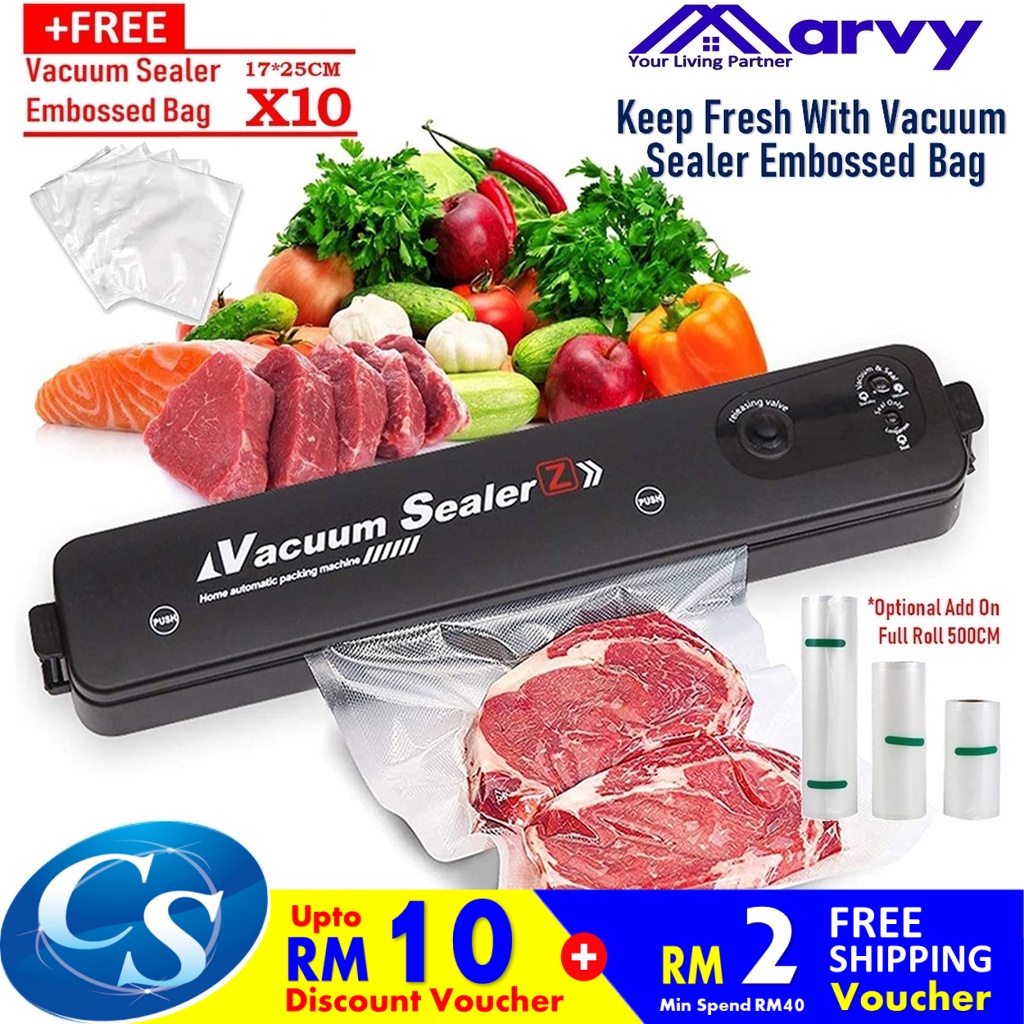 🍉 🍉 🍍 Pengedap Vakum 🍉 🍉 🍍 Fresh Pack Pro Home Electric Vacuum Sealer