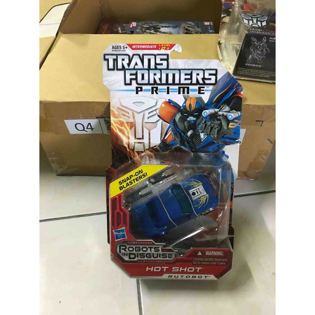 Hasbro Transformers Prime RID Hot Shot NEW Deluxe Shopee Malaysia