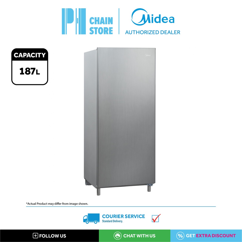 (COURIER SERVICE) MIDEA MS235 187L 1 DOOR FRIDGE / REFRIGERATOR