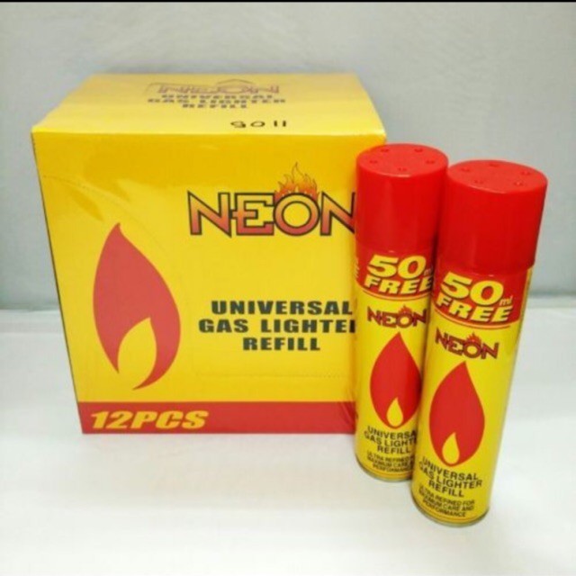 NEON UNIVERSAL GAS LIGHTER REFILL 300ML+FREE50ML Shopee