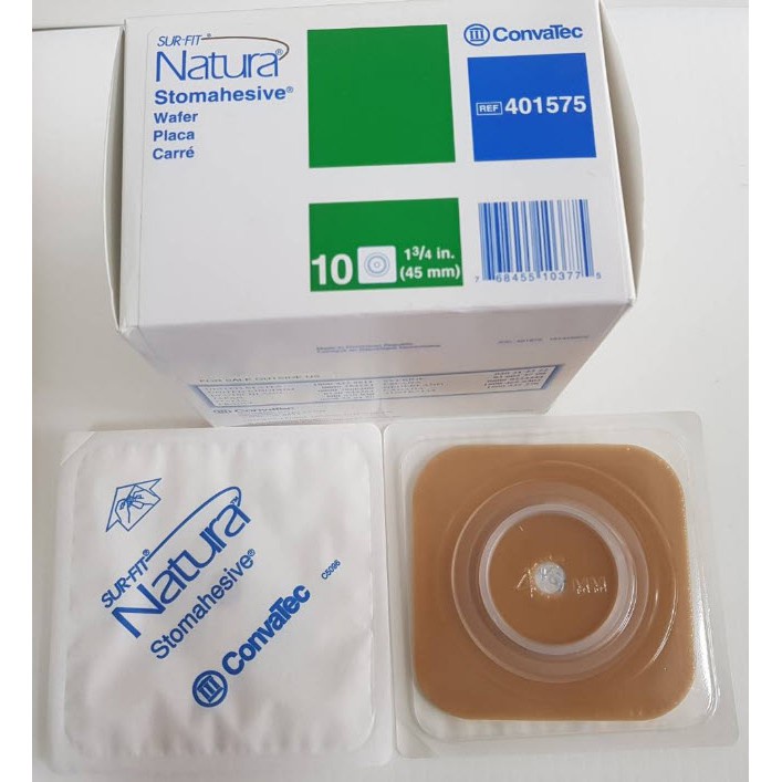 Convatec SURFIT Natura Stomahesive Wafer (45MM/ 57MM/ 70MM) BOX OF 10