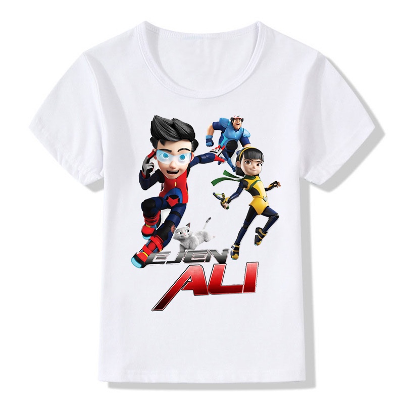 Buy Children Ejen Ali Cartoon T-Shirt Kids Summer Tops T Shirt Baby Girls Boys Clothes | Seetracker Malaysia 800_X_800_jpg