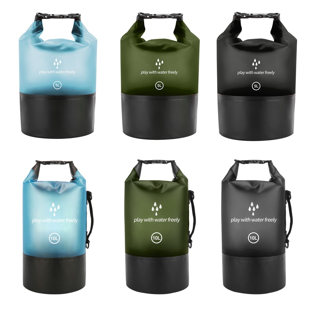 Wet Dry Bag Backpack Clear Waterproof Backpack,5/10/20L Dry Bag for