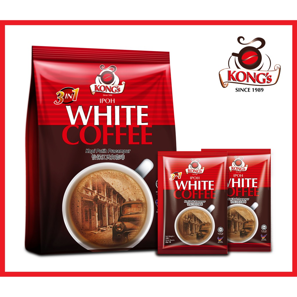 Ipoh Kong's 3 in 1 White Coffee Shopee Malaysia