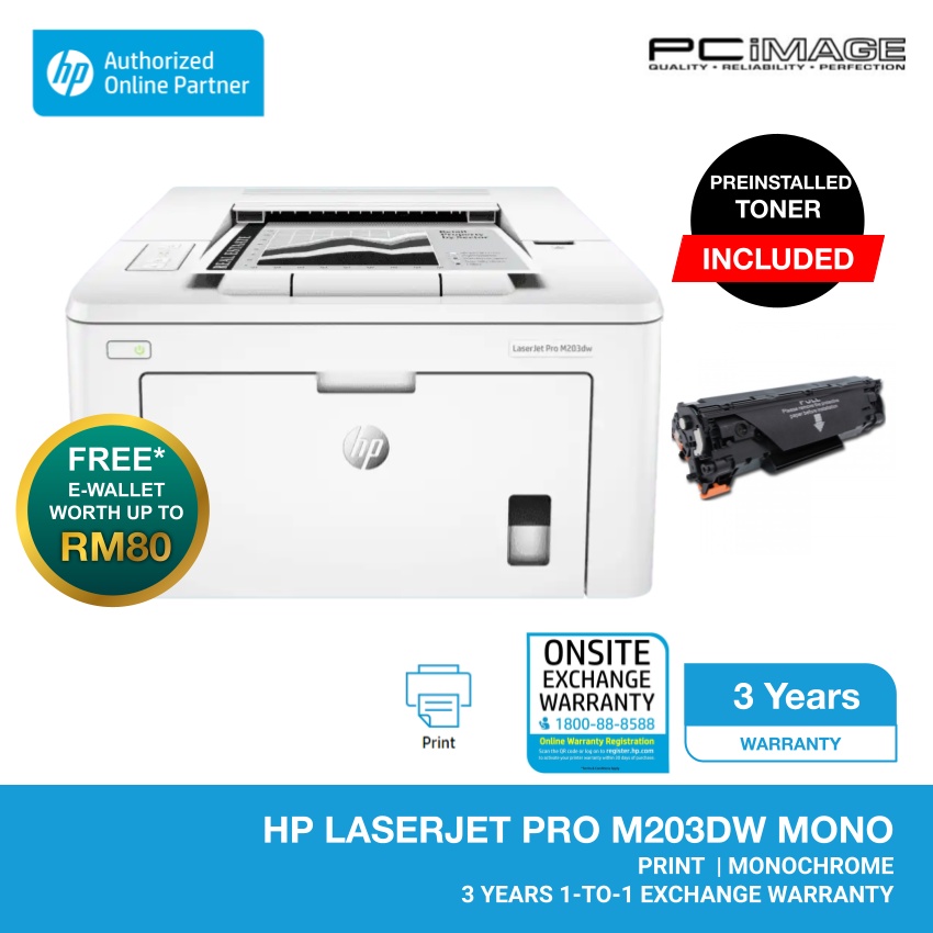 HP LaserJet Pro M203dw Printer Shopee Malaysia