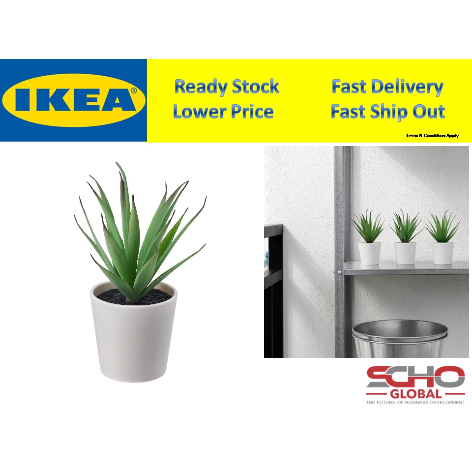 IKEAFEJKA Artificial potted plant with pot, in/outdoor Succulent 6 cm