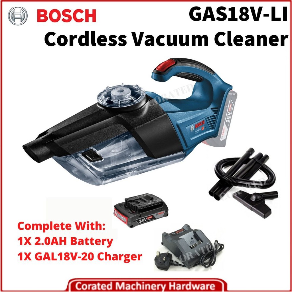 [NEW] Bosch GAS18V1 Cordless Vacuum Cleaner+1pc 2.0A.h 18v Battery
