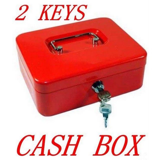 8"Steel Metal Money Box Petty Cash Box Safe Lock + Keys Shopee Malaysia