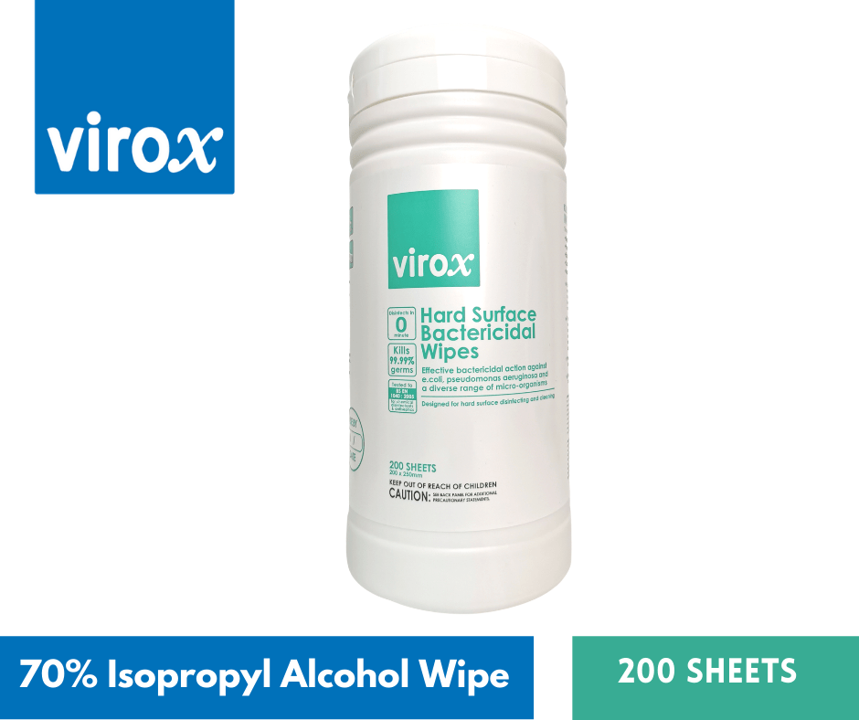 Virox 70 Alcohol Disinfecting Wipes 200s x 1 bottle [Medical Grade