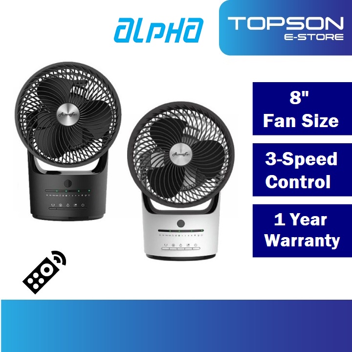 Alpha 8 inch VONA 360 Desk Fan with Remote Control Table Fan AIR