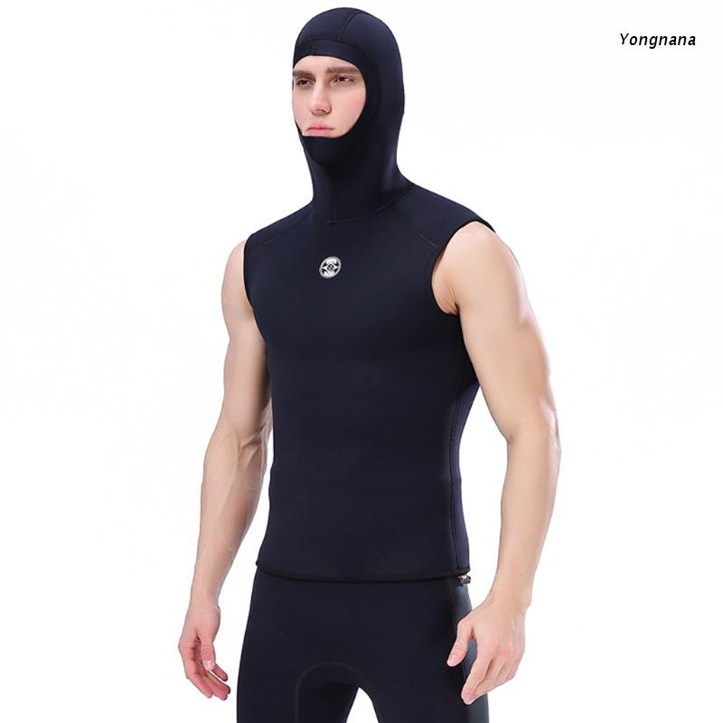 YOGA Hooded Scuba Diving Vest 3mm Neoprene Men Wet Suit Snorkeling Vest