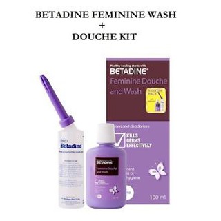 Betadine Feminine Wash With Douching Set 100ml Shopee Malaysia