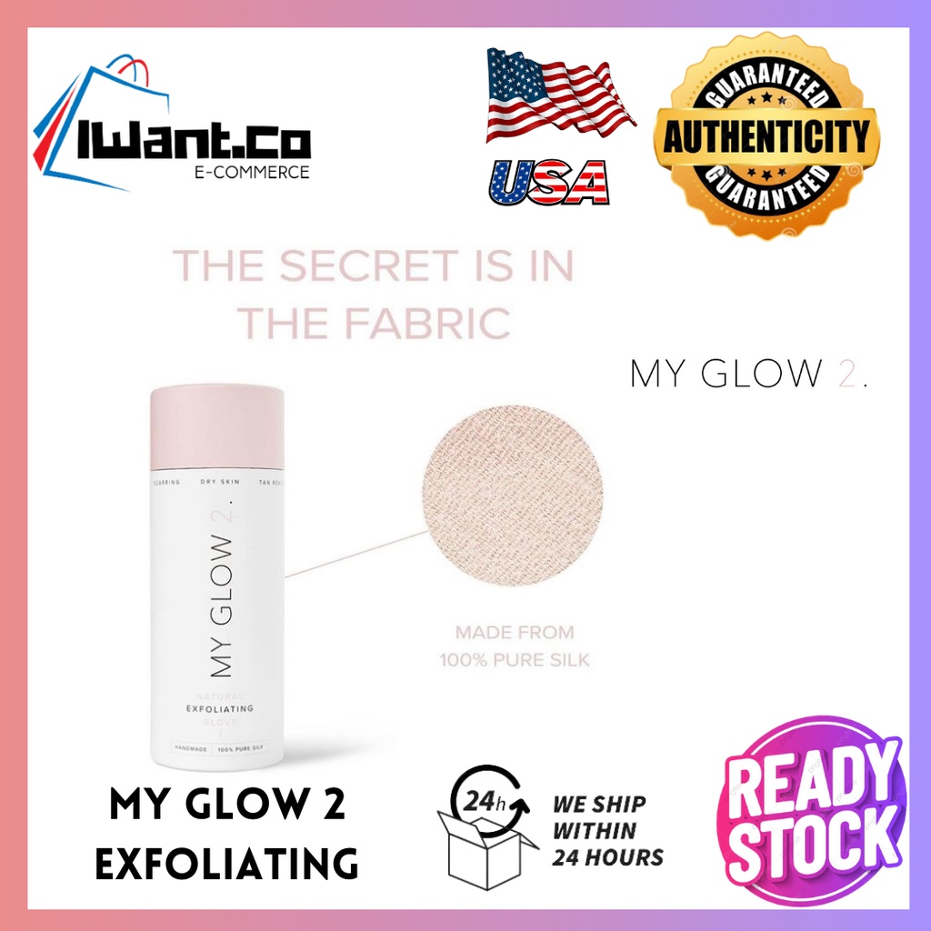 My Glow 2 l Natural Exfoliating Glove Handmade 100 Pure Silk Tiktok Viral 100 Original
