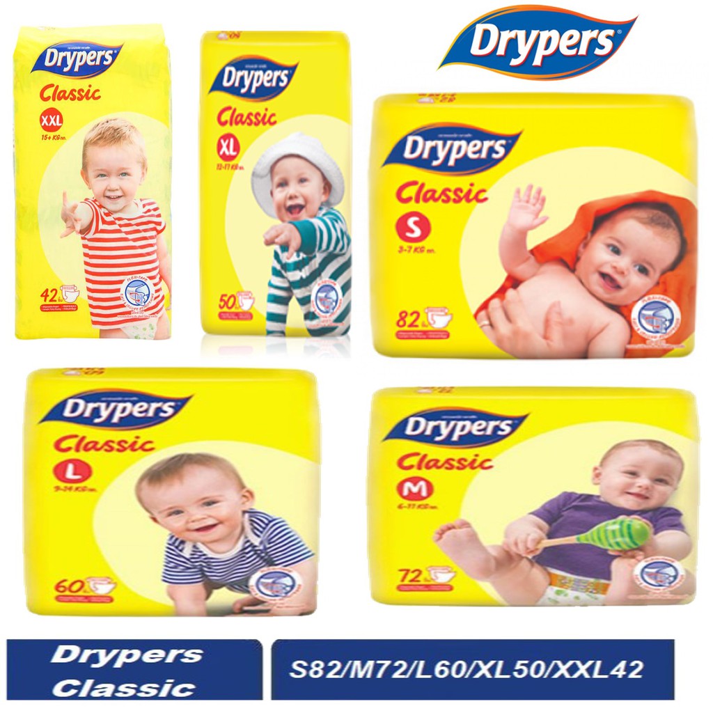 DRYPERS CLASSIC OPEN S/M/L/XL/XXL Shopee Malaysia