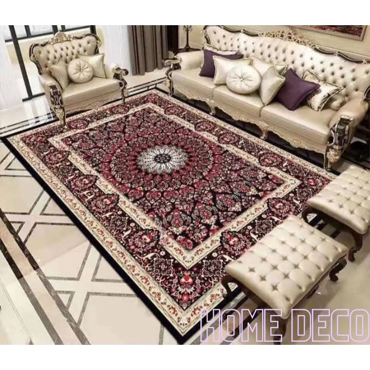 3D Karpet Gulung Velvet Crystal Carpet Rug Floor Mat Home Decor Tatami Anti Slip Carpet 3D