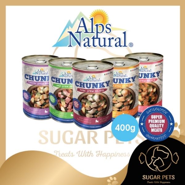 Alps Natural Chunky Dog Canned Wet Food 400g Shopee Malaysia