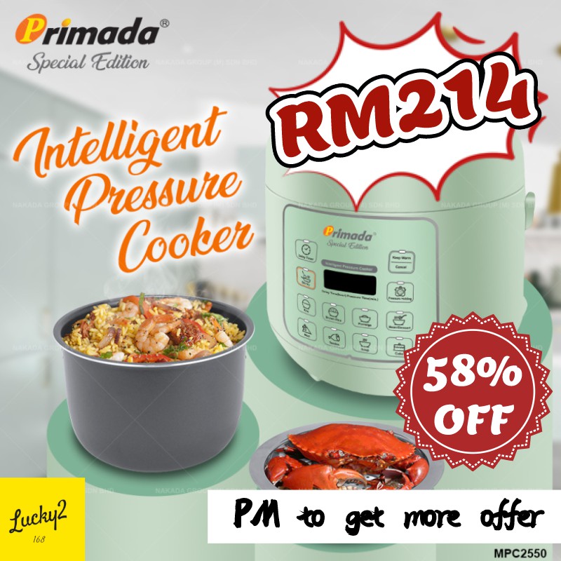 (ready stock)Primada Special Edition Intelligent Pressure Cooker