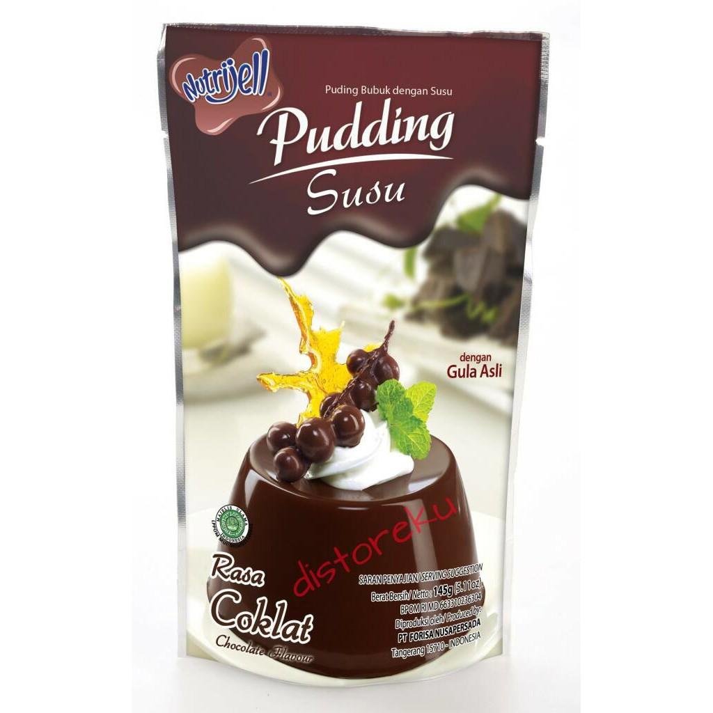 Nutrijel Puding Chocolate Flavored Milk Chocolate Flavor 145Gr (5.11Oz) | Shopee Malaysia