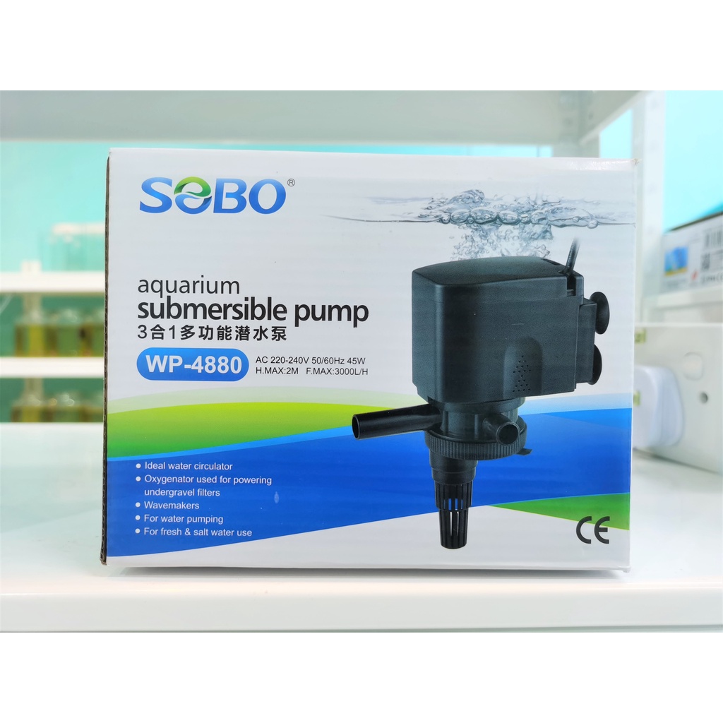 Sobo WP880 Submersible Filter Pump Aquarium 3 in 1 Water Pam Top Trickle Box Drip Akuarium