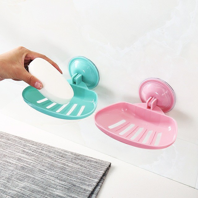 (Clearance Sales) *Set of 3* Wall Mounted Bathroom Suction Soap Holder