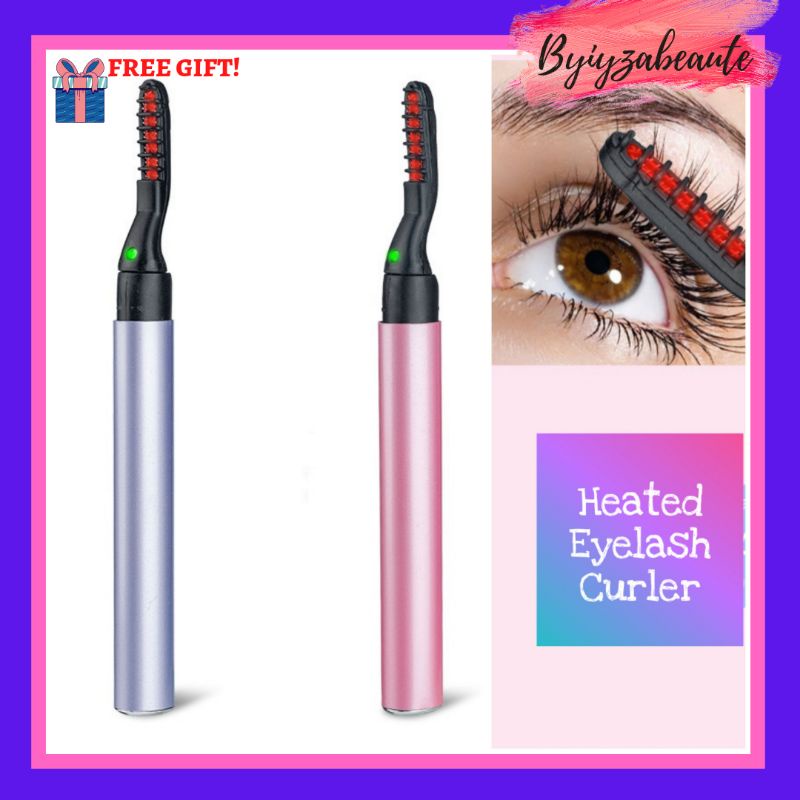 [BYIYZA] Travel Electric Portable Heated Eyelash Curler, Battery