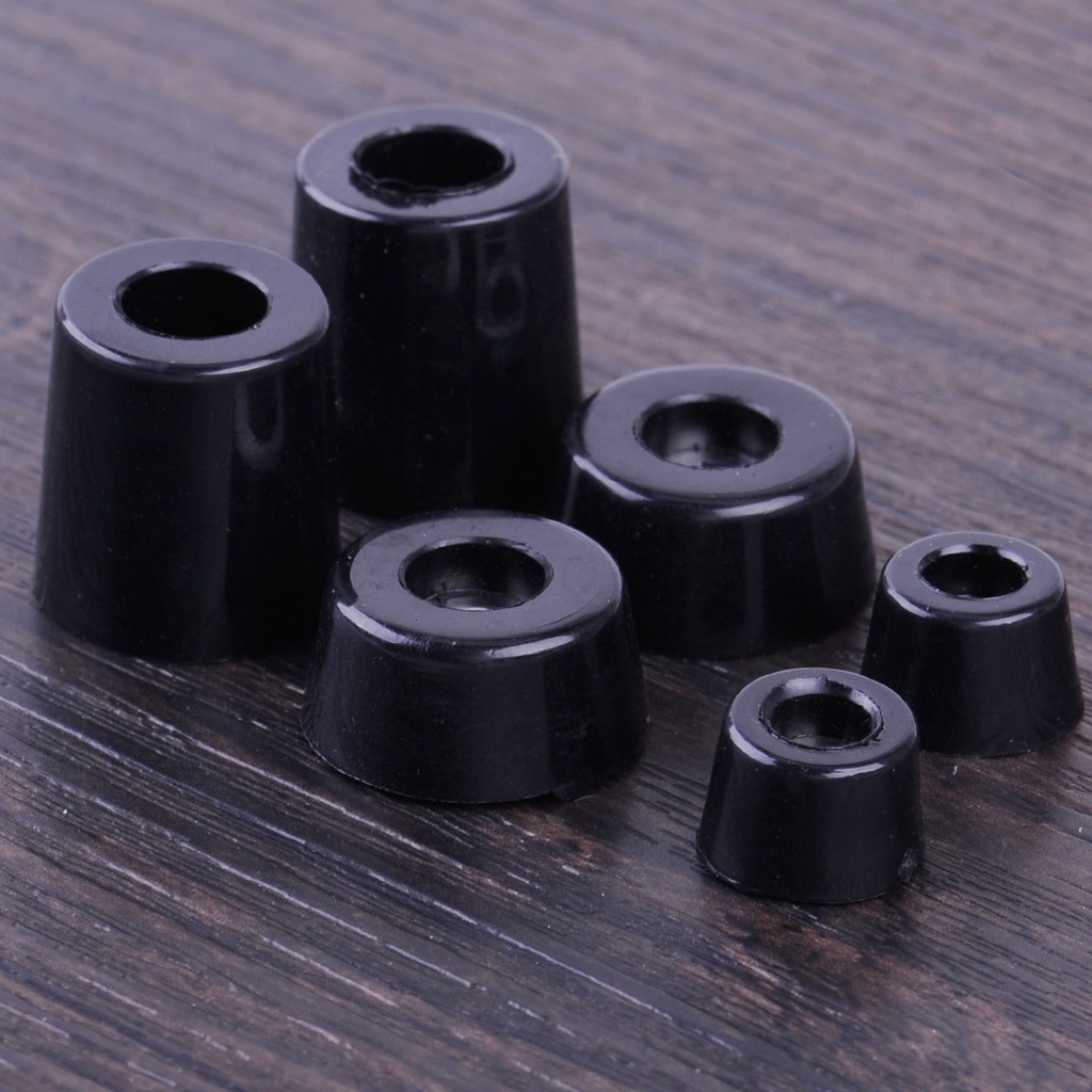 8pcs Black Furniture Chair Table Rubber Foot Pad Stand Shock Absorber