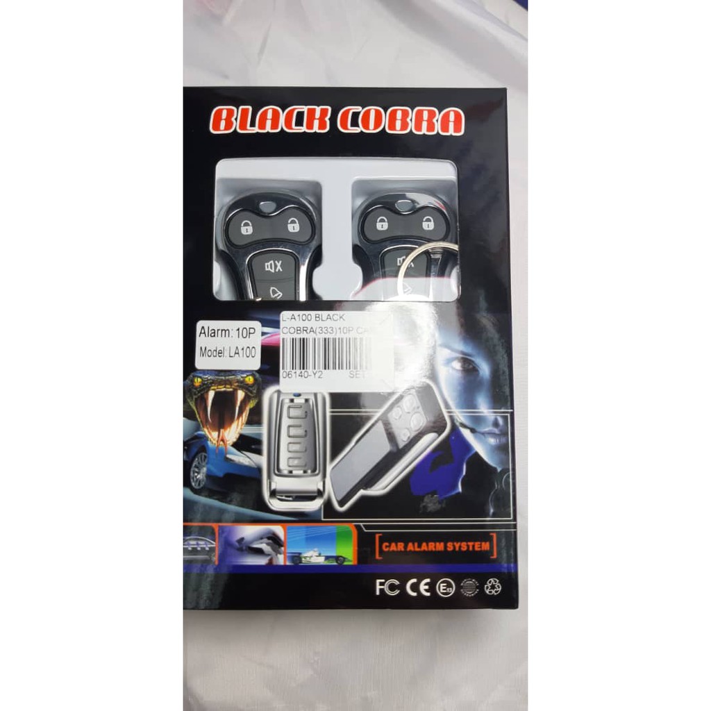 BLACK COBRA CAR ALARM SYSTEM 10P Shopee Malaysia