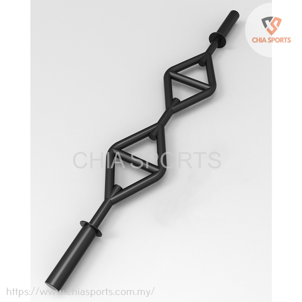 LELONG!!! TGrip Shorty Bar Olympic Short Multi Grip Bar 1.4m 5cm Swiss