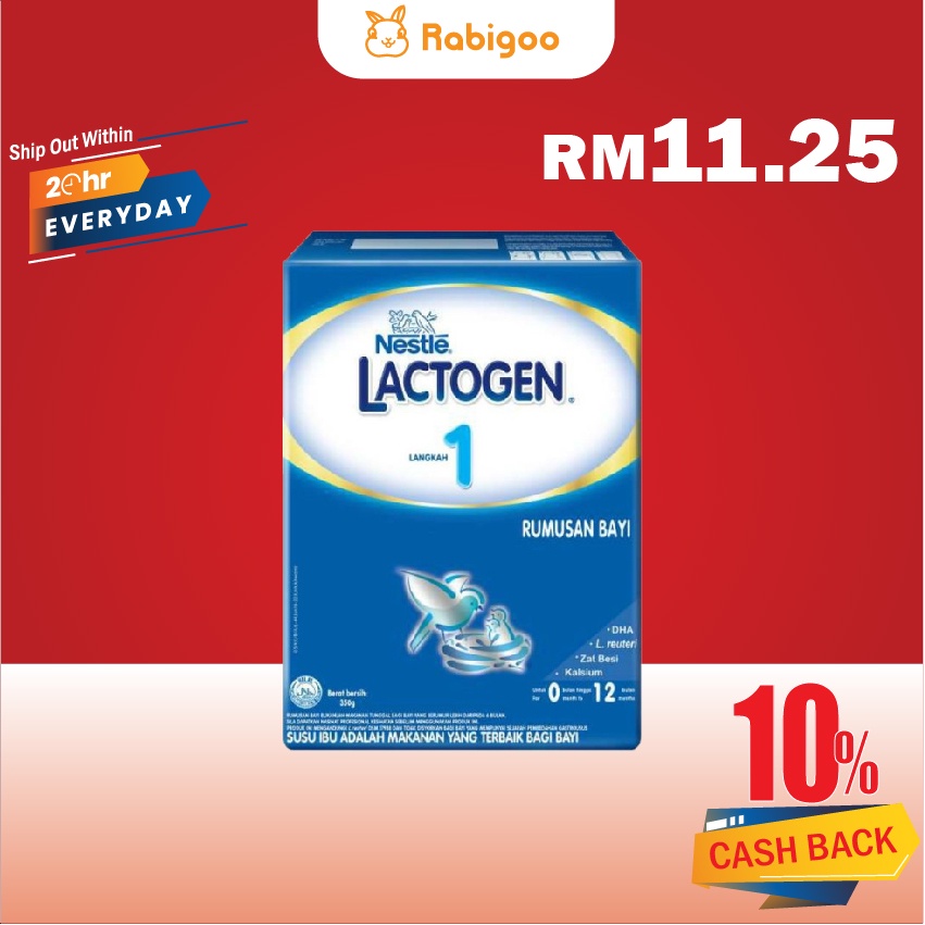 [RM 11.25] Nestle Lactogen Infant Formula Step 1 350g (milk formula
