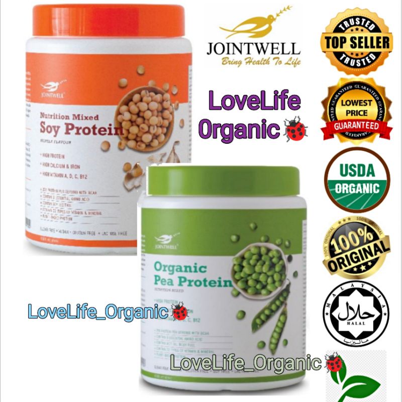 JOINTWELL ORGANIC PEA PROTEIN 800G EXP6/2024 Shopee Malaysia