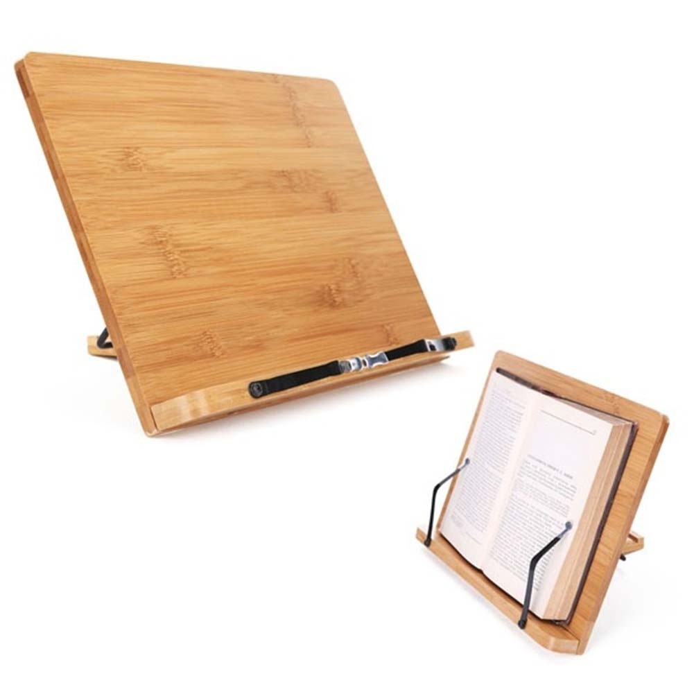 [Ready Stock] Wooden Book Rest Reading Stands Tablet Holders Foldable