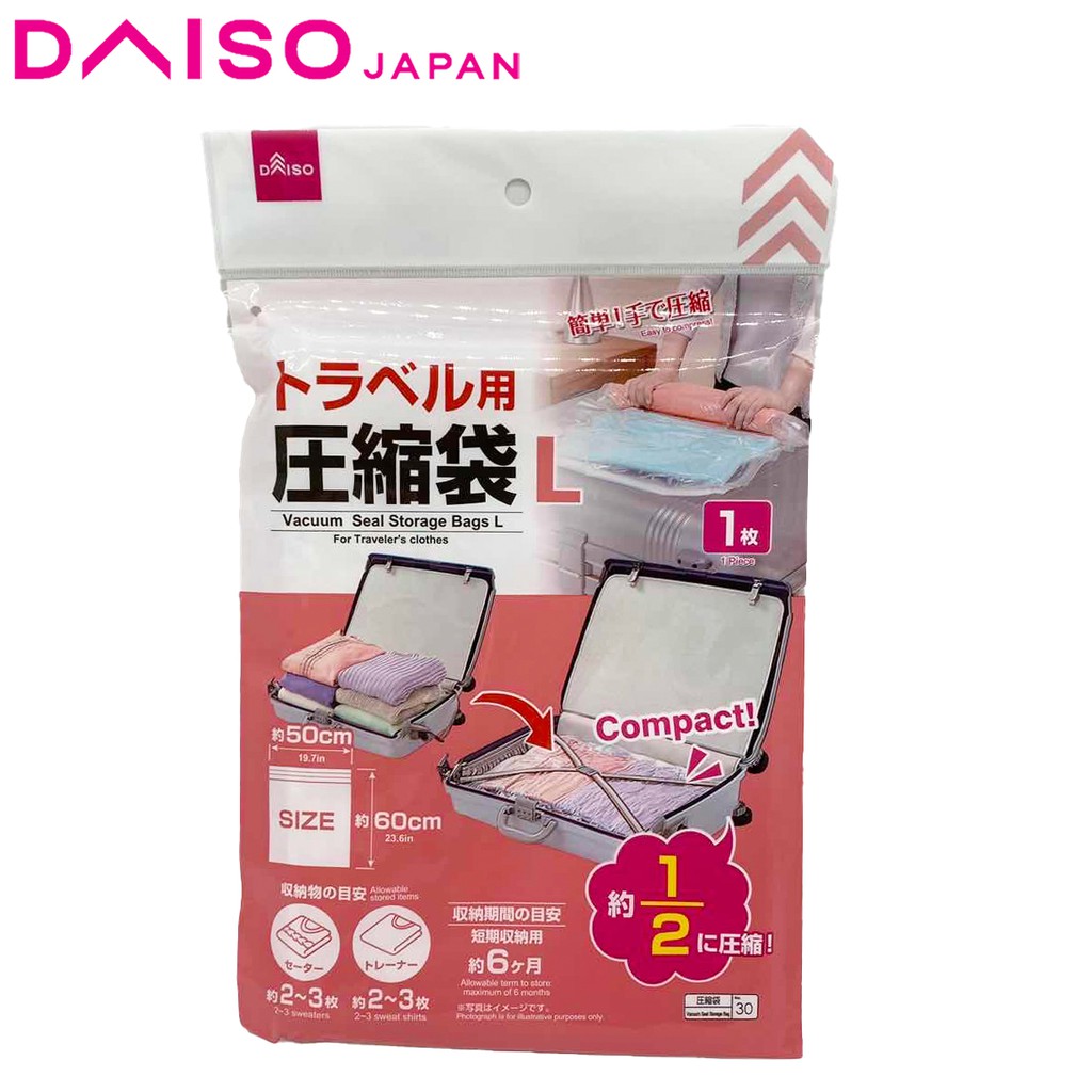 ?Daiso Item?[Ready Stock] Travel Vacuum Seal Storage Bag (L Size) ubicaciondepersonas.cdmx.gob.mx