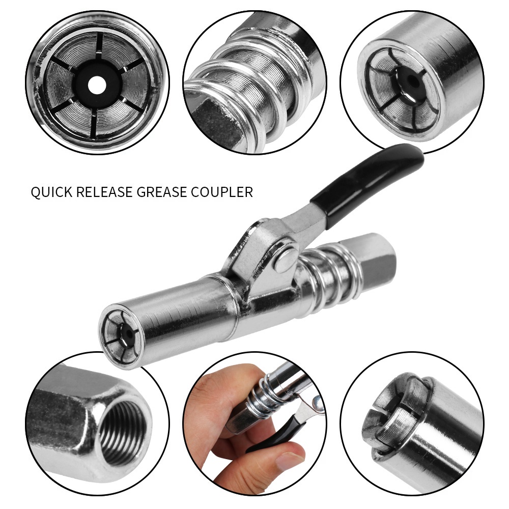New Grease Coupler HeavyDuty Quick Release Grease Gun Coupler Shopee