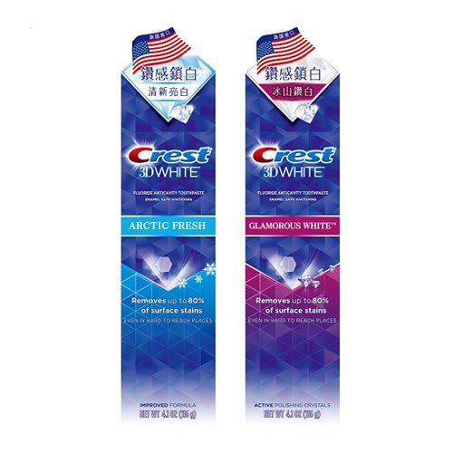 Crest 3D White Luxe Fluoride Anticavity Toothpaste 99g (2 types