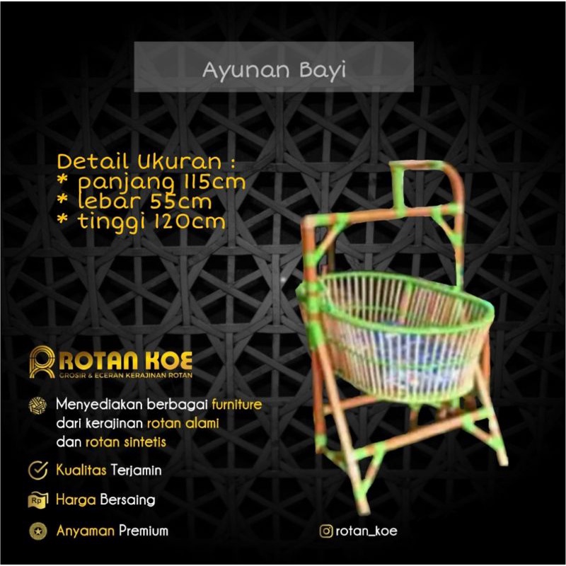 Original Rattan Baby Swing Or Baby Bed Shopee Malaysia