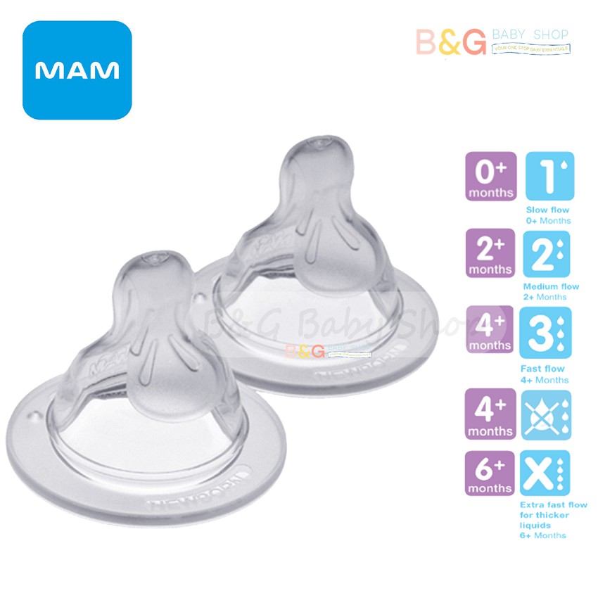Mam Teat / Nipple 0 + / 2 + / 4 + / 6 + (baby Pacifier) Shopee Malaysia
