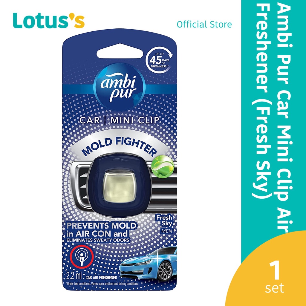 Ambi Pur Car Mini Clip Mold Fighter Fresh Sky Car Air Freshener 2.2ml