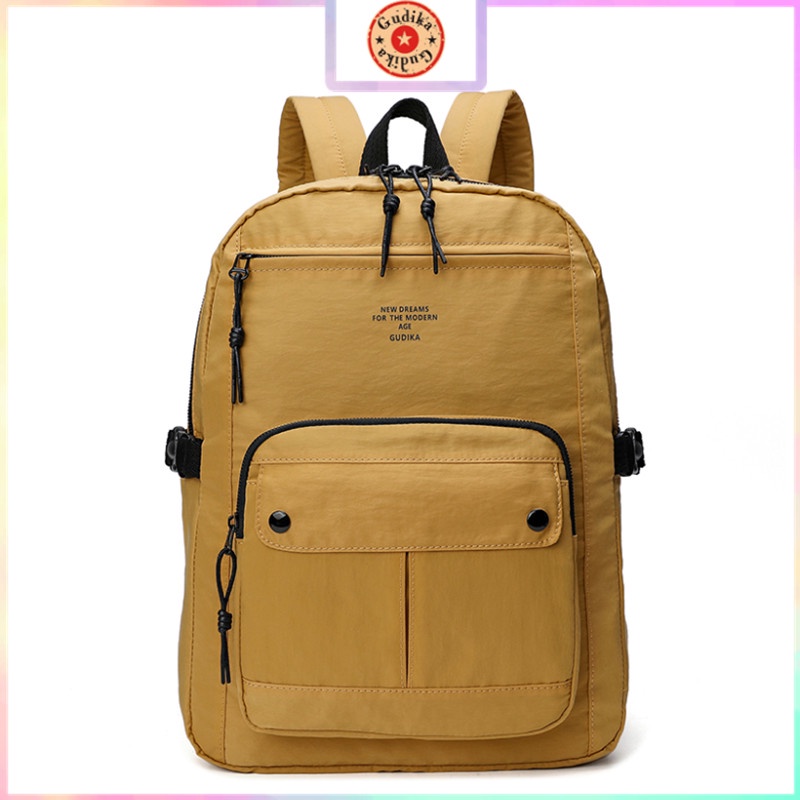 Gudika Daily Outdoor Backpacks Multilayer Zipper Backpacks Student