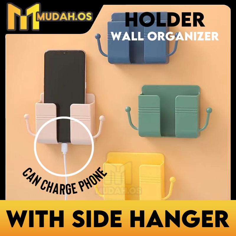 Mobile Phone Holder Wall Organizer Remote Control Holder Key Hanger