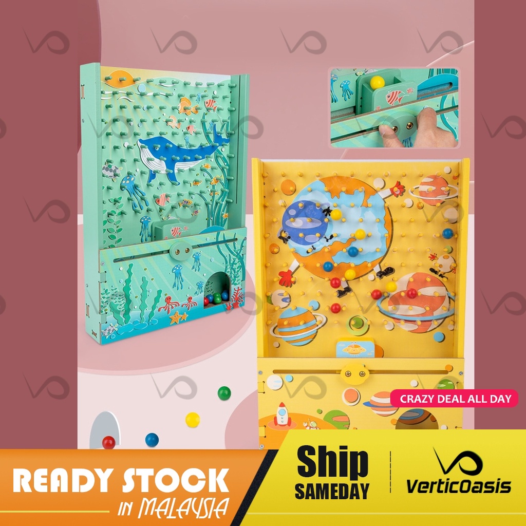 Verticoasis Pinball Wooden Ball Catcher Quick Catching Games