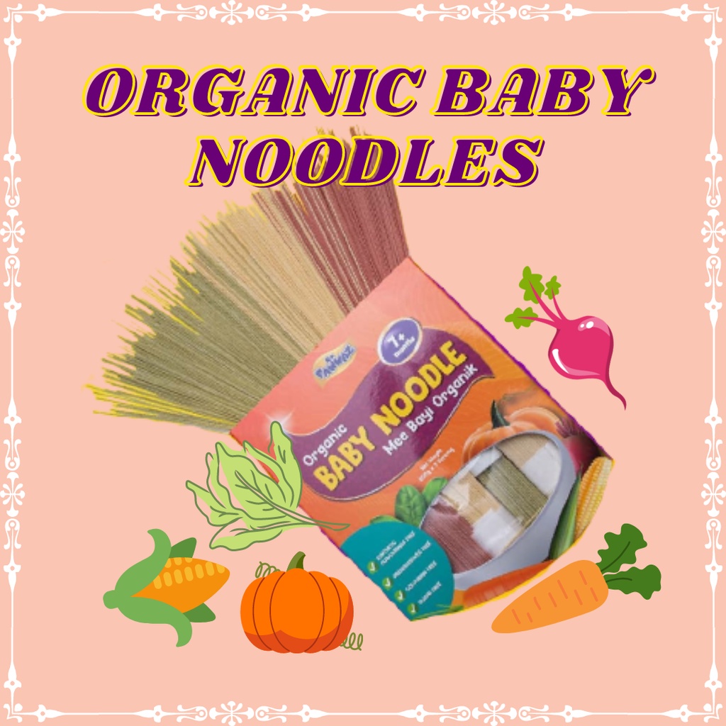 FAWWAZ ORGANIC BABY NOODLES VEGETABLE FLAVOURS Shopee Malaysia