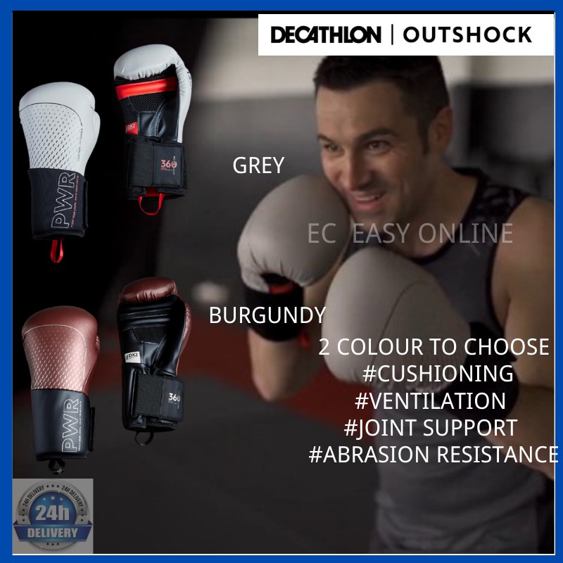OUTSHOCK Boxing Gloves 500 Ergo Adult Training Boxing Glove Shopee