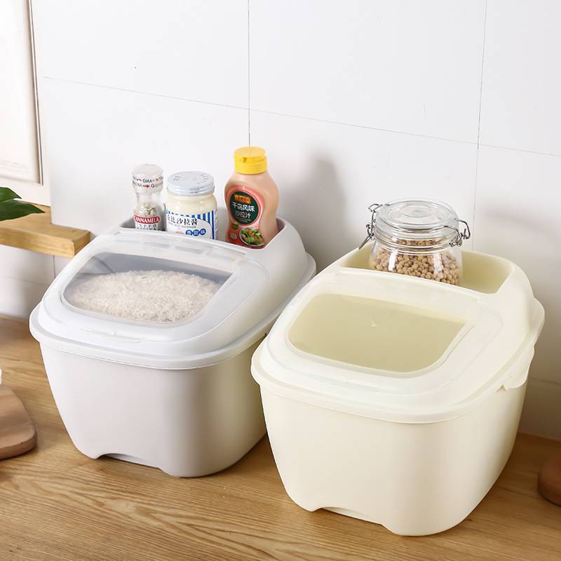 Rice Storage Box 10kg Antimoisture Kitchen Food Organzier Aston