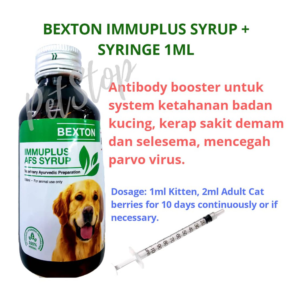 BEXTON IMMUNE BOOSTER FOR CATS & DOG 100ML Shopee Malaysia