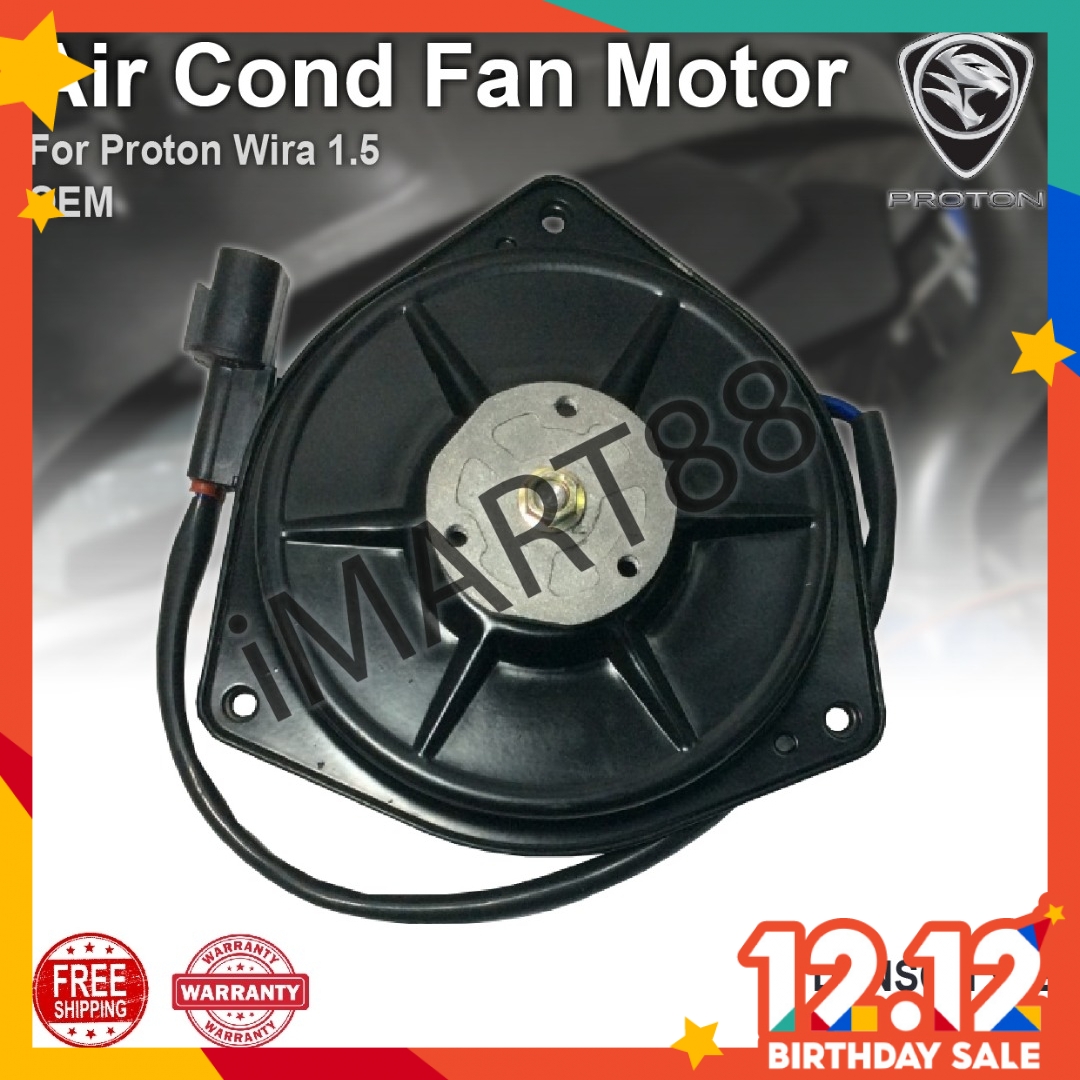Proton Wira 1.5 Premium Quality Denso Type Aircond Condenser Cooling Fan Motor Air Conditional